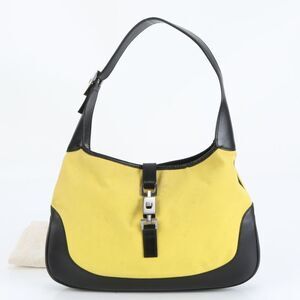 Gucci Jackie 001-3306 Leather Shoulder Bag Shoulder One Shoulder Tote Silver